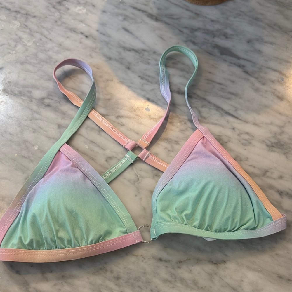 Like new. Pastel Ombre Bikini Top